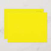 Carte Postale Or pâle, Poire, Jaune Sable, (Devant / Derrière)