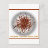 Carte Postale or safran (Devant)