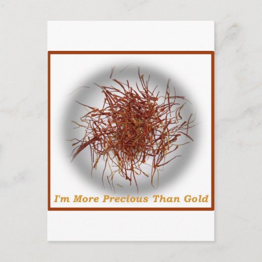 Carte Postale or safran (Devant)