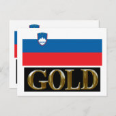 CARTE POSTALE OR SLOVÉNIE (Devant / Derrière)