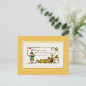 Carte postale or Thanksgiving paisible (Debout devant)