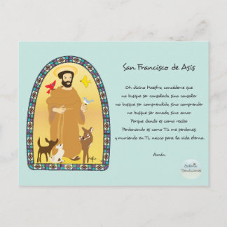 Carte Postale Oración San Francisco de Asís