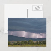 Carte Postale Orage a produit des éclairs dans le Jocko (Devant / Derrière)