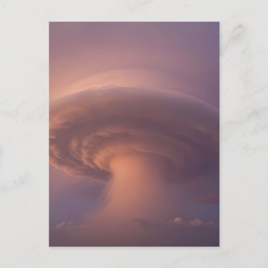 Carte Postale Orage supercellulaire géant Champignon Nuage (Devant)