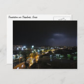 Carte Postale Orage sur Thessalonique (Devant / Derrière)