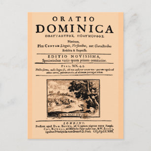 Carte Postale Oraison Dominicale