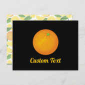 Carte Postale Orange (Devant / Derrière)