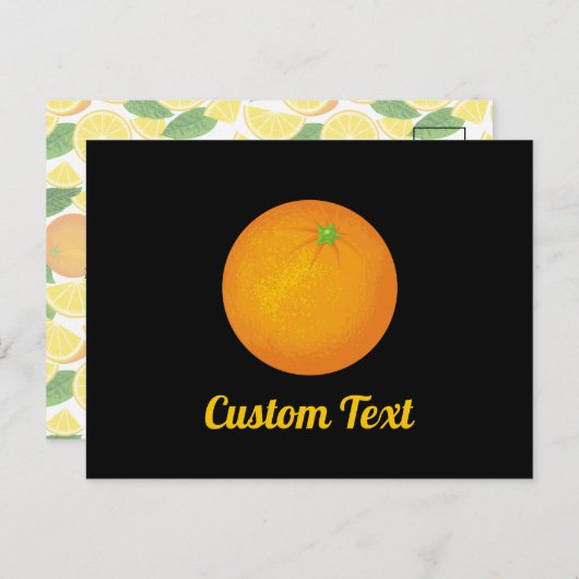 Carte Postale Orange (Devant / Derrière)