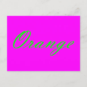 Carte Postale Orange