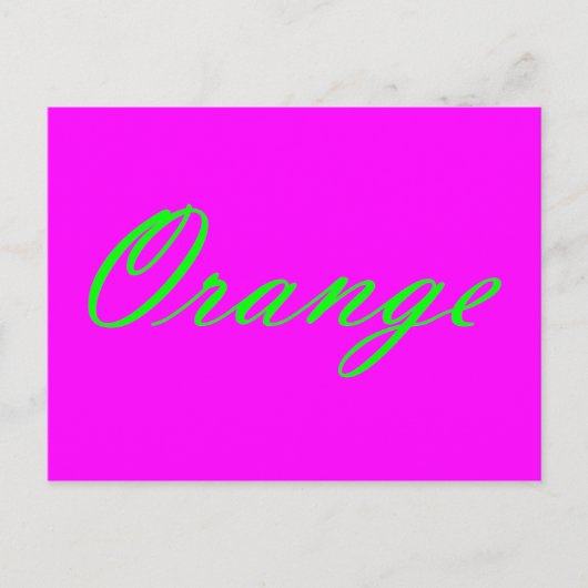 Carte Postale Orange (Devant)