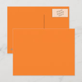 Carte postale orange (Devant / Derrière)
