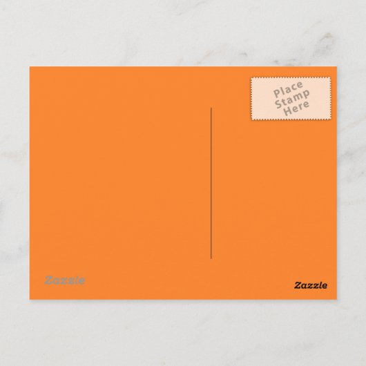 Carte postale orange (Dos)
