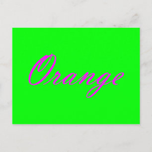 Carte Postale Orange