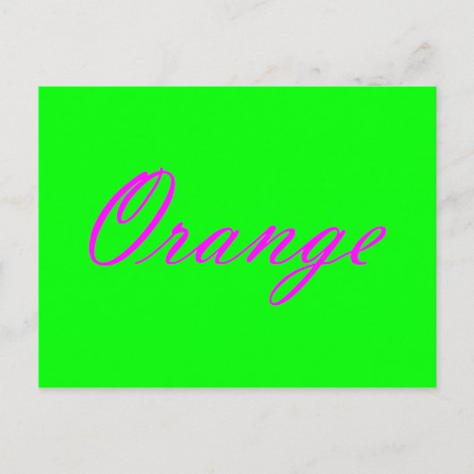 Carte Postale Orange (Devant)