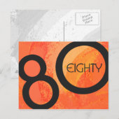 Carte Postale Orange 80 Anniversaire de la Décennie (Devant / Derrière)