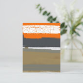 Carte Postale Orange Abstrait 1 (Debout devant)