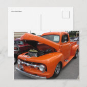 Carte Postale Orange Antique Truck (Devant / Derrière)