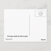 Carte Postale Orange Aztek (Dos)