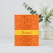 Carte Postale Orange Aztek (Debout devant)
