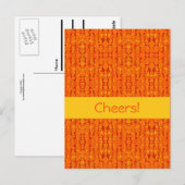 Carte Postale Orange Aztek (Devant / Derrière)