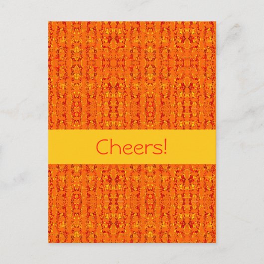 Carte Postale Orange Aztek (Devant)