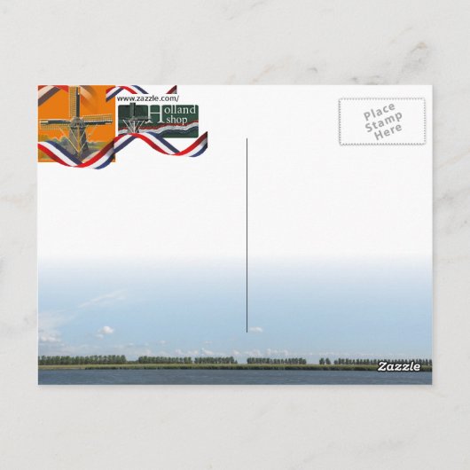 Carte postale Orange Bicyclette (Dos)