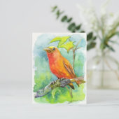 Carte Postale Orange Bird (Debout devant)