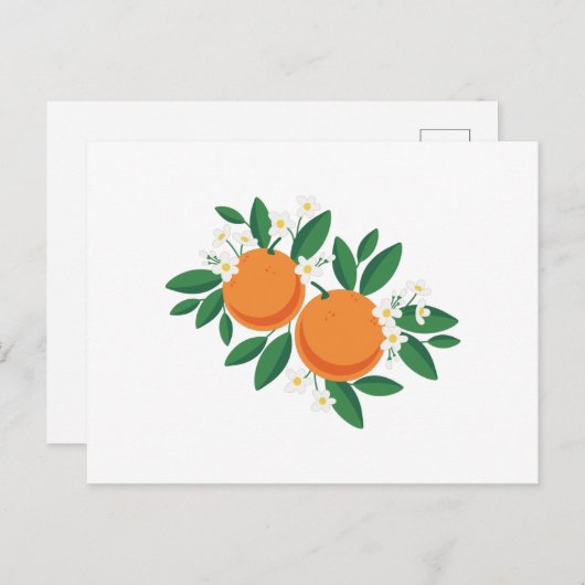 Carte Postale Orange Blossoms (Devant / Derrière)