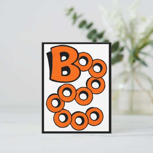 Carte Postale Orange Boo (Debout devant)