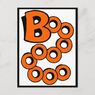 Carte Postale Orange Boo