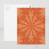 Carte Postale Orange Burst (Devant / Derrière)