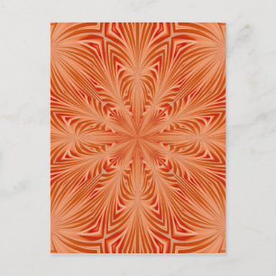 Carte Postale Orange Burst