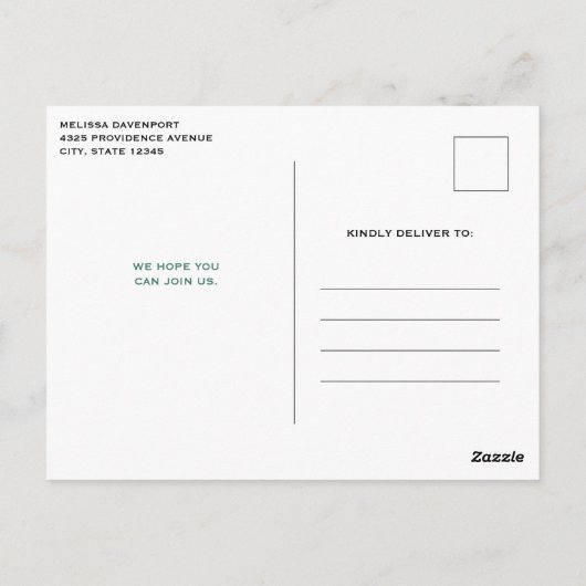 Carte Postale Orange Citrus Fruit Retro Motif Anniversaire Invit (Dos)