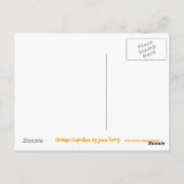 Carte postale Orange Cupcakes 'i love CAKE' (Dos)