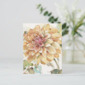 Carte Postale Orange Dahlia (Debout devant)