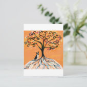 Carte Postale Orange de Boston Terrier (Debout devant)
