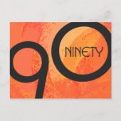 Carte Postale Orange Décennie 90e anniversaire (Devant)