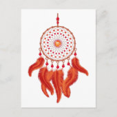 Carte Postale Orange Dream Catcher (Devant)