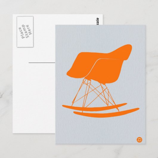 Carte Postale Orange Eames (Devant / Derrière)