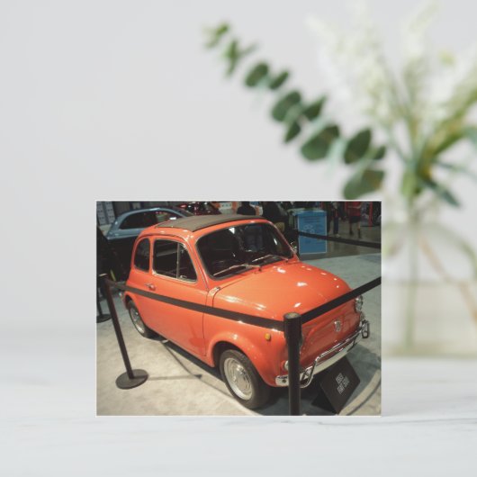 Carte Postale Orange Fiat (Debout devant)