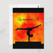 Carte postale Orange Gymnastique (Devant / Derrière)