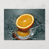 Carte Postale orange juteuse positive pour l'humeur vitaminée (Devant)