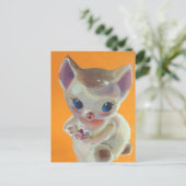 Carte Postale Orange Kitty Neko (Debout devant)