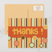 Carte Postale orange merci (Devant / Derrière)
