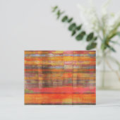 Carte postale Orange Modern Art Abstrait (Debout devant)