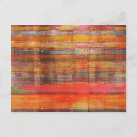 Carte postale Orange Modern Art Abstrait (Devant)
