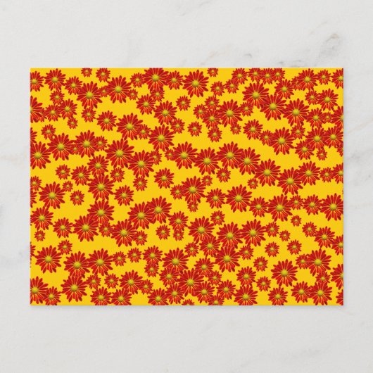 Carte Postale Orange Mums (Devant)