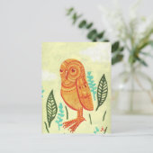 Carte Postale Orange Owl (Debout devant)