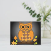 Carte postale Orange Owl automne (Debout devant)