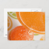 Carte Postale orange pressée (Devant / Derrière)